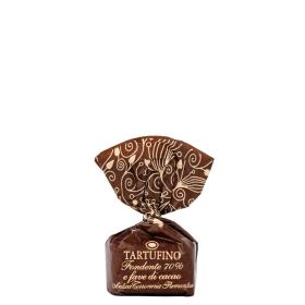 Antica Torroneria Schokoladentrüffel Tartufino dolce fondente 70% e fave di cacao (karamellisierte Kakaobohnen) - Mini-Trüffelpraline ~ 7g