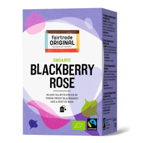Fairtrade Original - Bio & Fairtrade schwarzer Tee mit Brombeere ~ 1 Box a 20 Beutel