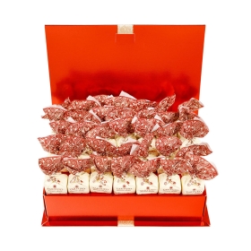 Gustone Schokoladentrüffel Pralinen-Schachtel mit 35 Stück - Tartufi Dolci Bianchi von Antica Torroneria Piemontese ~ 490g
