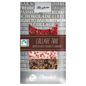 Meybona Collage Schokolade Trio No. 1 mit Fairtrade Kakao 3 x 30g ~ 90g