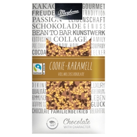Meybona Collage Vollmilchschokolade Cookie-Karamell 36% mit Fairtrade Kakao ~ 100g