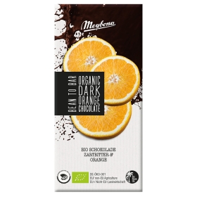 Meybona Bio Zartbitterschokolade Orange 52% Kakao ~ 100g