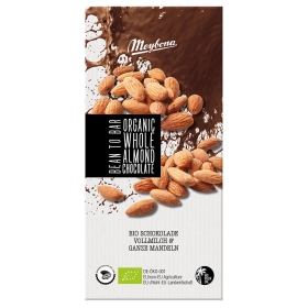 Meybona Bio Vollmilchschokolade mit ganzen Mandeln 35% Kakao ~ 100g