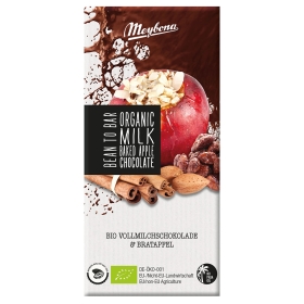 Meybona Bio Vollmilchschokolade Winter Bratapfel 35% Kakao ~ 100g