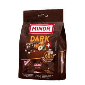 Minor Dark 60% Cocoa Zartbitterschokoladen-Mini-Praliné - 30 Stück a 5g ~ 150 g