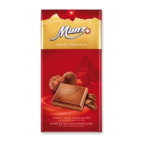 Munz Swiss Premium Milchschokolade Praliné 30% Cacao ~ 100g