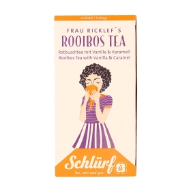 Schlürf Büdel Bio Rotbusch Tee - Frau Ricklef's Rooibos Tea ~ 20 Teebeutel a 2g
