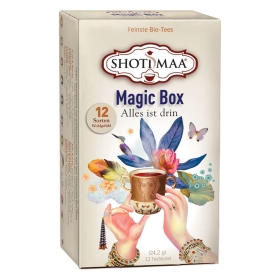 Shoti Maa Bio Tee - Magic Box - Alle 12 Shoti Maa Chakra & Elemente Teesorten in einer Box ~ 12 Teebeutel