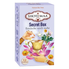Shoti Maa Bio Tee - Secret Box - alle 8 Peace on Earth & Tageszeiten Teesorten in einer Box ~ 12 Teebeutel