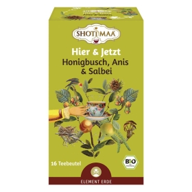 Shoti Maa Element Erde - Bio Tee mit Honigbusch, Anis & Salbei - Hier & Jetzt ~ 16 Teebeutel a 2g