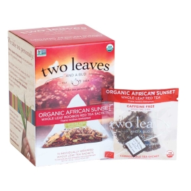 two leaves and a bud African Sunset Rooibos Tee ~ 15 Teebeutel a 2,5g